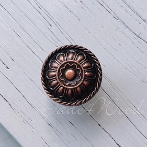 Retro chique kastknop dressoirknop / antiek koperen keukenkastknop meubelbeslag WM1417