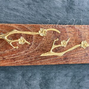 Puxador de armário de latão maciço de 3,3" com flor de lótus / Puxador de armário de cozinha para móveis WM1611