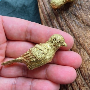 Bird Solid Brass Dresser Handle Pull Knob Pull Handle / Kitchen Cabinet Pull Handle Knob Furniture Hardware WM1346