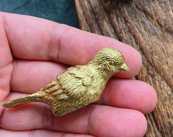 Maniglia per cassettiera in ottone massiccio Bird, maniglia per mobili da cucina, maniglia per mobili WM1346