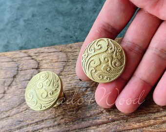 Solid Brass Dresser Handle Pull Knob Pull Handle / Kitchen Cabinet Pull Handle Knob Furniture Hardware WM1626