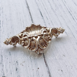 Vintage Chic Oval Cabinet Knob Dresser Knob / Antique Silver Kitchen Cabinet Pull Knob Furniture Hardware WM1776
