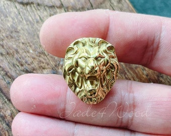 Tête de lion en laiton massif poignée de commode bouton de traction/bouton de poignée d'armoire de cuisine matériel de meubles WM1340