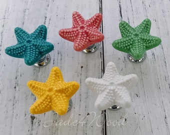 Seastar Ceramic Knob Drawer Knob Dresser Knob Porcelain Knob Pull Handle Multi Color Furniture Hardware WM1774