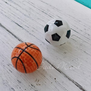 Football Ceramic Knob Drawer Knob Dresser Knob Porcelain Knob Pull Handle Multi Color Furniture Hardware WM1813