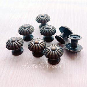 4 pcs Mini poignée de porte en bronze antique bouton de traction poignées/mini boutons de poignée d'armoire quincaillerie de meubles MB008