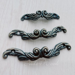 10pcs Antique Bronze Rustic Bail Pull Handle Door Knob Pull Knob Pull Handle /Mini Cabinet Pull Handle Knob Furniture Hardware MB012