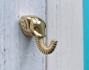 Elephant Solid Brass Dresser Handle Pull Knob Pull Handle / Kitchen Cabinet Pull Handle Knob Furniture Hardware WM1829