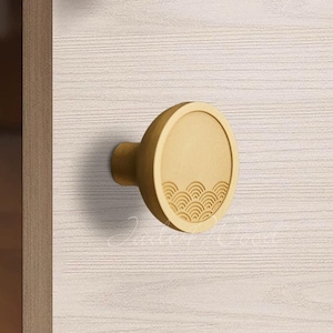 Solid Brass Dresser Handle Pull Knob Pull Handle / Kitchen Cabinet Pull Handle Knob Furniture Hardware WM1634