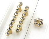 3.75 quot 2.5 quot Gold Handle Dresser Pulls Knob Glass Crystal Cabinet Handle Door Pull Dresser Knob Furniture Hardware DK027