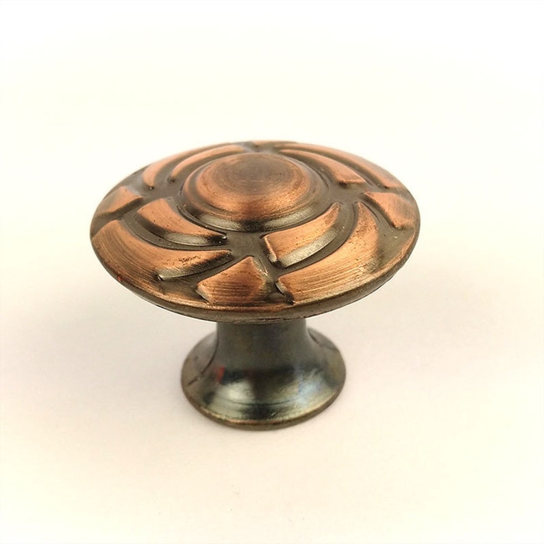 Red Copper Knobs Knob Dresser Knobs / Kitchen Etsy