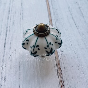 Pumpkin Ceramic Knob Drawer Knob Dresser Knob Porcelain Knob Pull Handle Furniture Hardware WM789
