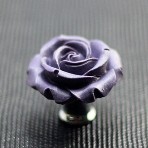 Resin Rose Cabbage Roses Knob Pull Flowers Decorative Furniture Knob Pull