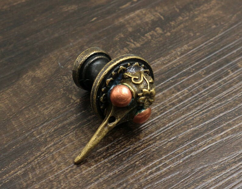 Skull Metal Dresser Knobs Knobs Pull Decorative Etsy