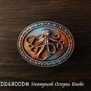 Patina Octopus Dresser knobs cabinet Steampunk Dresser Knob pull Furniture Knob Pull / Dresser Pull / Cabinet Knob / Furniture Knob