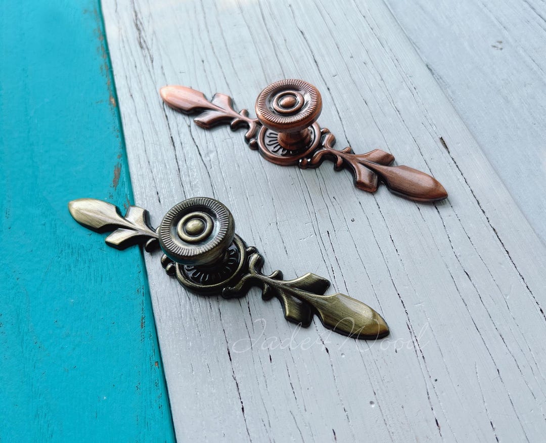 ヴィンテージ銅製ドレッサー引き出し取っ手 / アンティーク銅製