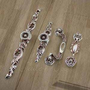 Antique Silver Bail Handle Shabby Chic Drawer Pull Handle / Bail Dawer Pull Cabinet Handle Furniture Door Hardware WM568