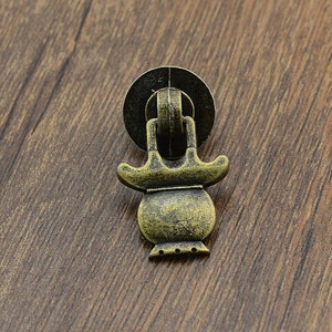 4pcs Antique Bronze Vintage Chinese Drop Dresser Pull Handle Knob Pull Handle /Small Cabinet Pull Handle Knob Furniture Hardware QM039