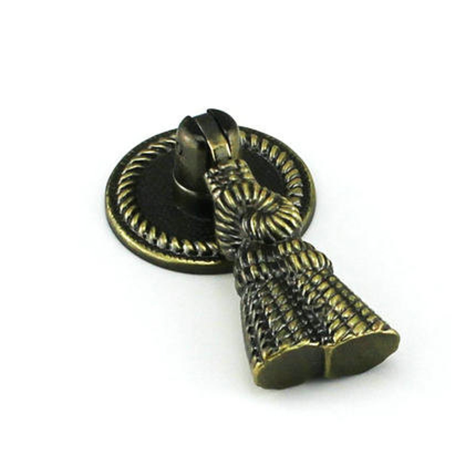 Antique Bronze Dresser Drawer Pull Handles Knob Metal Drop Etsy