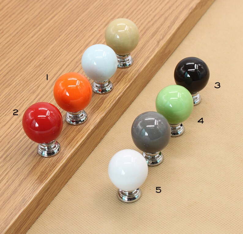 Multicolor Knobs Drawer Knob Dresser Knobs Ceramic Knobs Etsy