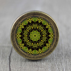 Kaleydoscop - Handmade Vintage Bronze Dresser knobs cabinet  Dresser Knob / Dresser Pull / Cabinet Knob / Furniture Knob