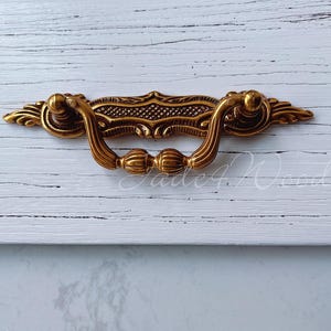 3" 2.5" French Bail Dresser Drawer Pull Handle / Antique Brass Drop Kitchen Cabinet Pull Handle Knob Furniture Hardware LJ107