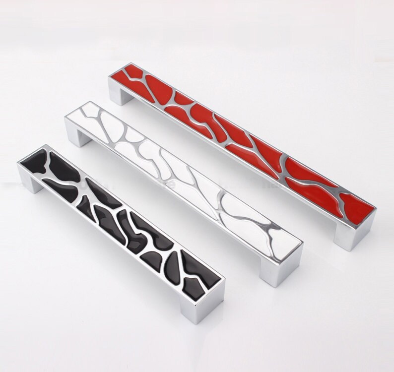 7.55 6.3 Modern Style Dresser Knob Handle Pull Red Black White Cabinet Handle Pull Knob Furniture Hardware WM261