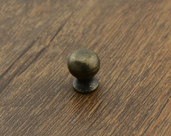 Antique Bronze Mini Door Knob Pull Knob Pulls Handles small