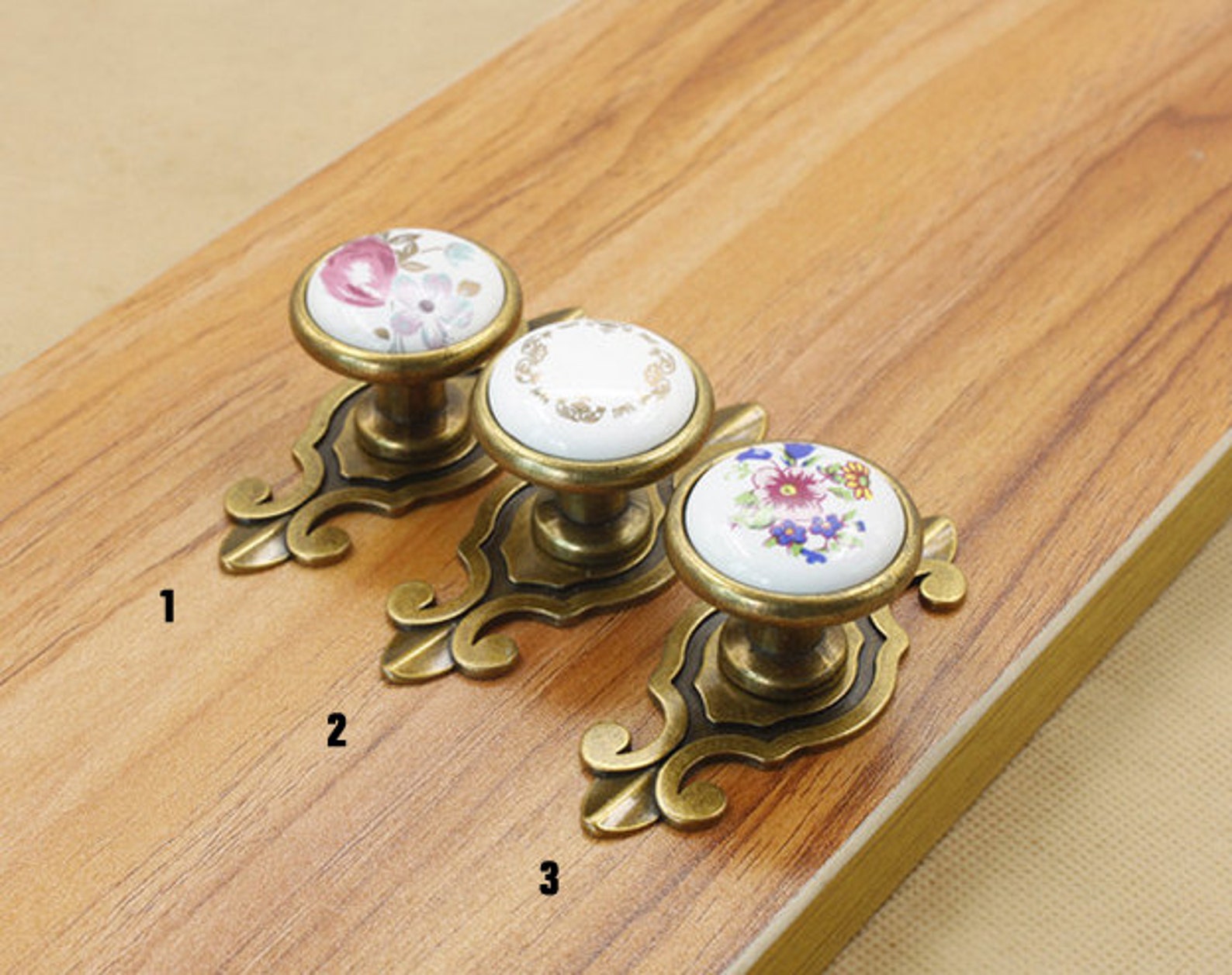 Ceramic Knobs Backplate Drawer Knob Dresser Knobs Porcelain Etsy
