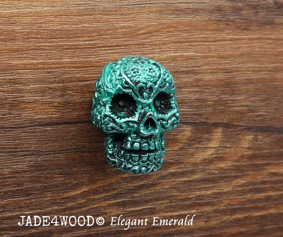 Elegant Emerald Steampunk Skull Resin Knob Dresser Knobs Cabinet Dresser  Knob Pull Drawer Pull - Etsy
