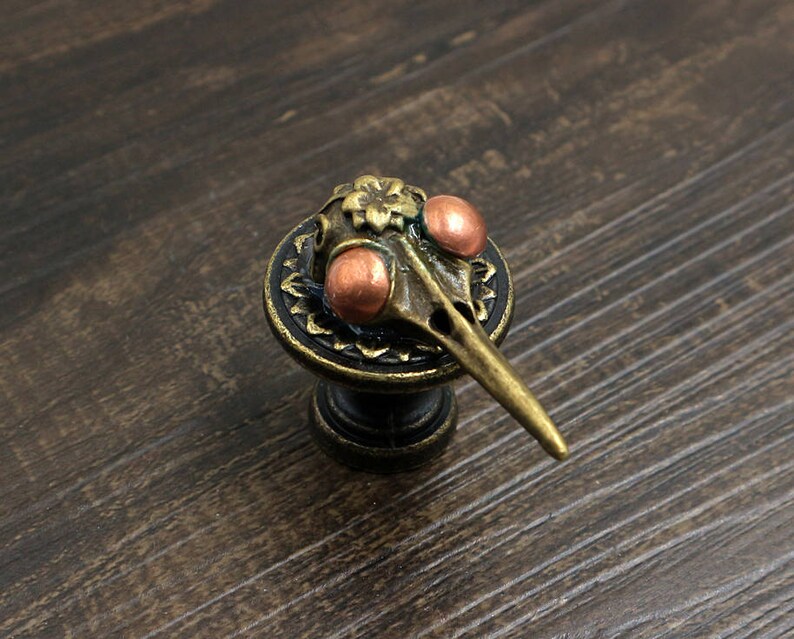 Skull Metal Dresser Knobs Knobs Pull Decorative Etsy