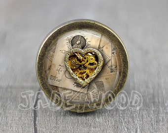 Tirador de pomo para tocador Steampunk / Tirador de tocador / Pomo para gabinete / Pomo para muebles