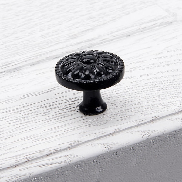 Antique Black Knobs Etsy