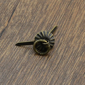 20pcs Antique Bronze Rustic Drop Ring Pull Handle Mini Door Knob Pull Knob Pull Handle /Small Cabinet Pull Handle Knob QM028