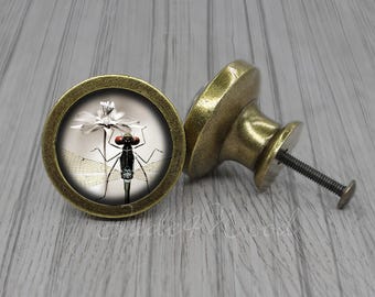 Dragonfly byråknopp / Byråhandtag / Skåpknopp / Möbelknopp
