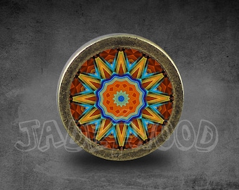 Kaleydoscope Photo Cabochon Vintage Dresser knobs cabinet  Dresser Knob Furniture Hardware