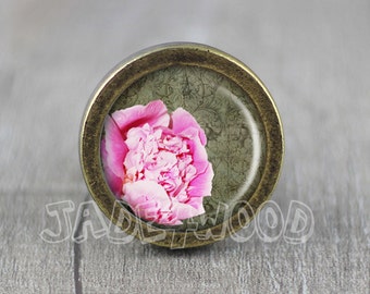 Tirador de pomo para tocador con diseño de flores / Tirador de tocador / Pomo para gabinete / Pomo para muebles