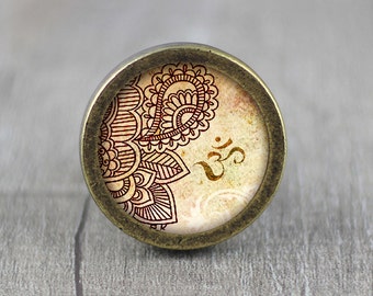 ZEN - Handmade Vintage Bronze Dresser knobs cabinet  Dresser Knob / Dresser Pull / Cabinet Knob / Furniture Knob