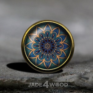 Mandalas Drawer Pull Dresser Pull Knob Handle Antique Bronze Classic Cabinet Pull Kitchen Handle