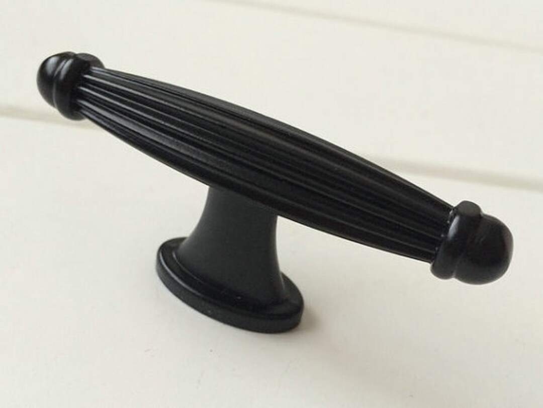 Vintage Black Dresser Knob Knob Drawer Knobs / Kitchen