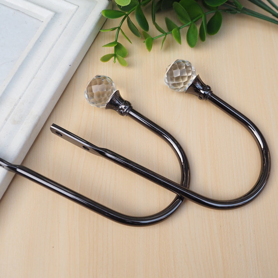 A Piece Crystal Curtain Hook Curtain Tieback Hook Decorative Hooks Home