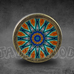 Kaleydoscope Photo Cabochon Vintage Dresser knobs cabinet  Dresser Knob Furniture Hardware