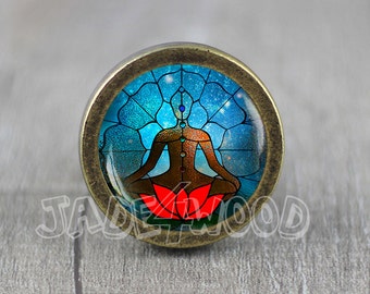 Yoga Cabinet Dresser Knob pull / Dresser Pull / Cabinet Knob / Furniture Knob