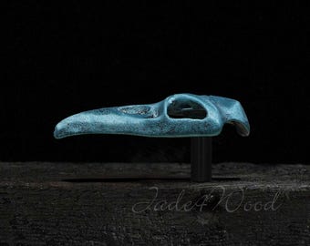 Raven Skull Dresser knobs cabinet Knob pull Decorative Furniture Knob Pull / Dresser Pull / Cabinet Knob / Furniture Knob