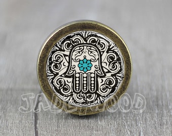 Hamsa Cabinet Dresser Knob pull / Dresser Pull / Cabinet Knob / Furniture Knob