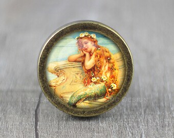 Kleine Meerjungfrau Victoria Vintage Knäufe Schrank Knauf Griff Möbelbeschläge