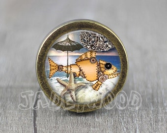 Steampunk - Handmade Vintage Bronze Dresser knobs cabinet Dresser Knob pull