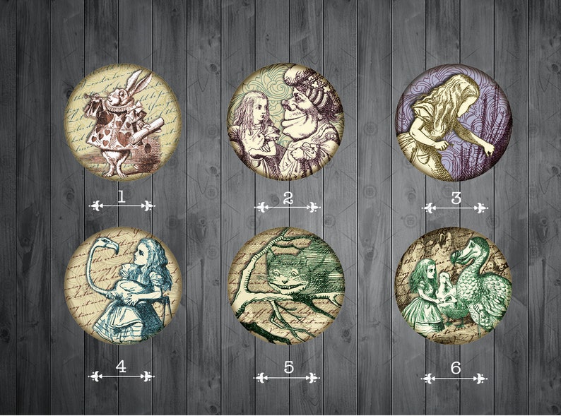 Alice in Wonderland Glass Cabochon Cabinet Knob Dresser Knobs Dresser Pull Furniture Knobs