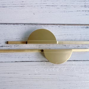 11.35" 2.5" Gold Gray Cupboard Handle Knob Pull Handle / Cabinet Knob Pull Handle Furniture Hardware WM23-084