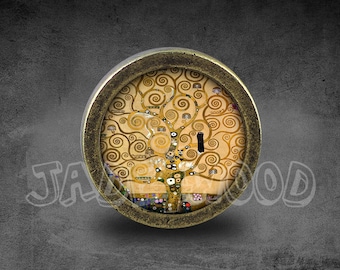 Gustav Klimt Photo Glass Cabochon Vintage Dresser knobs cabinet Dresser Knob / Dresser Pull / Cabinet Knob / Furniture Knob